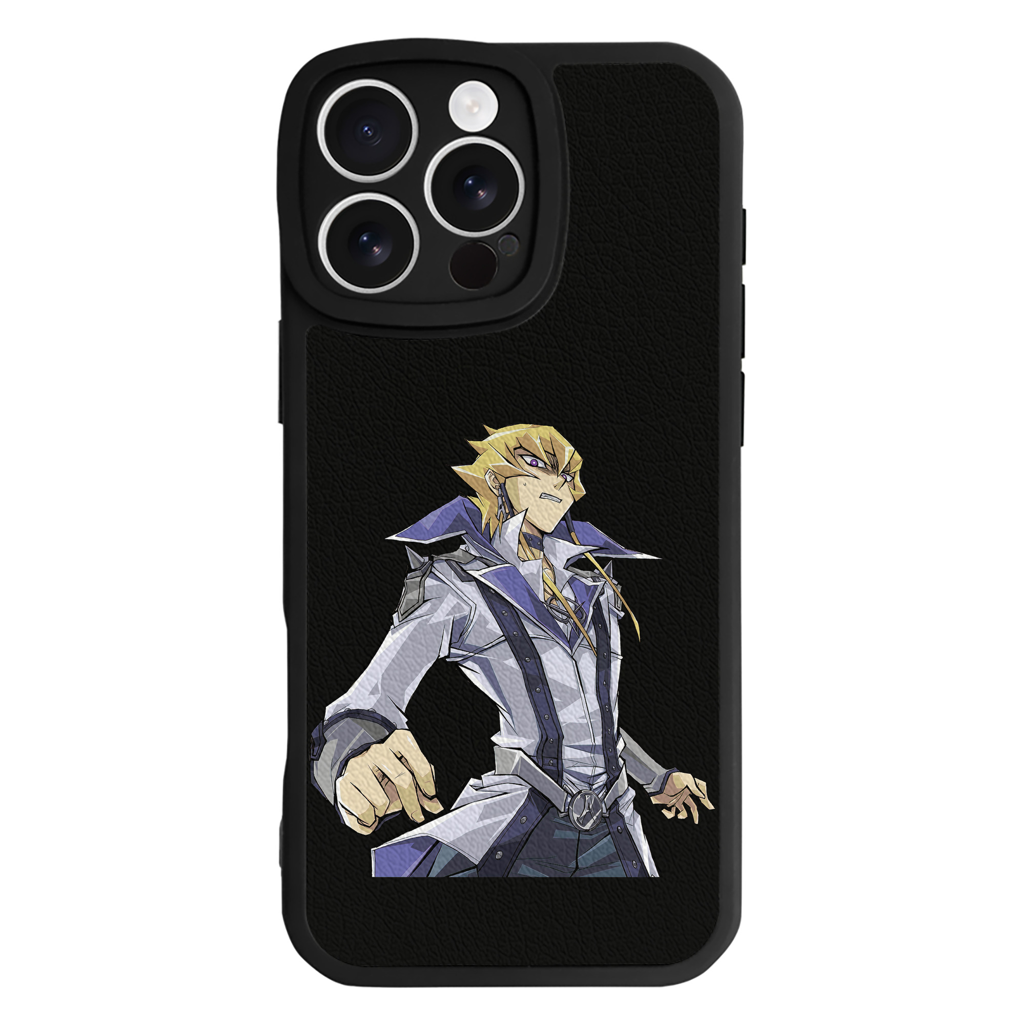 （画像用） 遊☆戯☆王 Yu-Gi-Oh! 【iPhone 16シリーズ対応】シリコンスマホケース（レザー調） 材質：シリコン